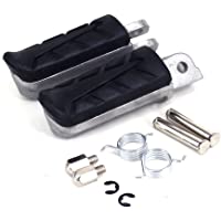 JFG RACING Pedales de pie delantero para Honda XL125 CB250 VT250 VTR250 CB400 NT400 CB500 CBF500 CB600R